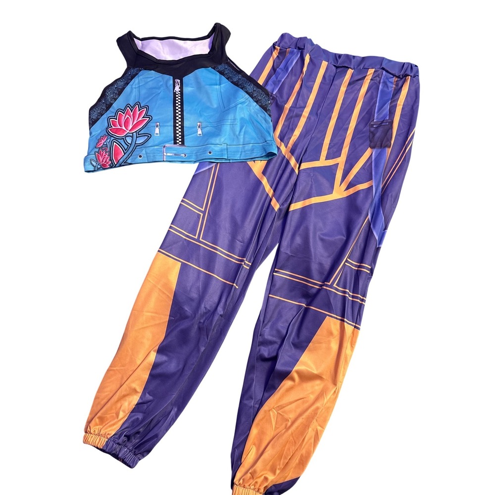 NEW KPop Demon Hunters Girls Zoey Costume 2 Piece Outfit Estimated Size 14